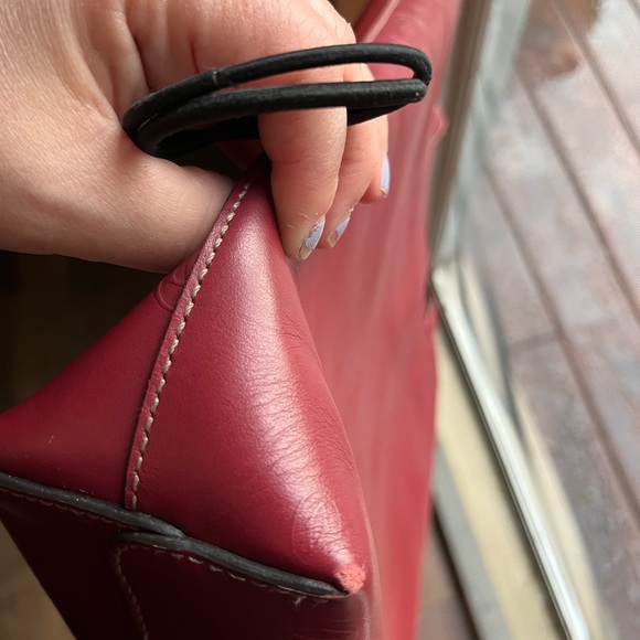 CARTIER Happy Birthday Bordeaux Red  Leather tote with suade  interior - Picture 9 of 11